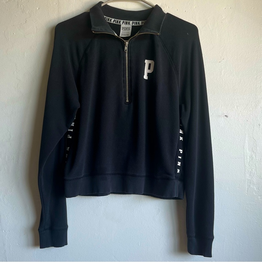 PINK, black turtleneck sweater. Size small